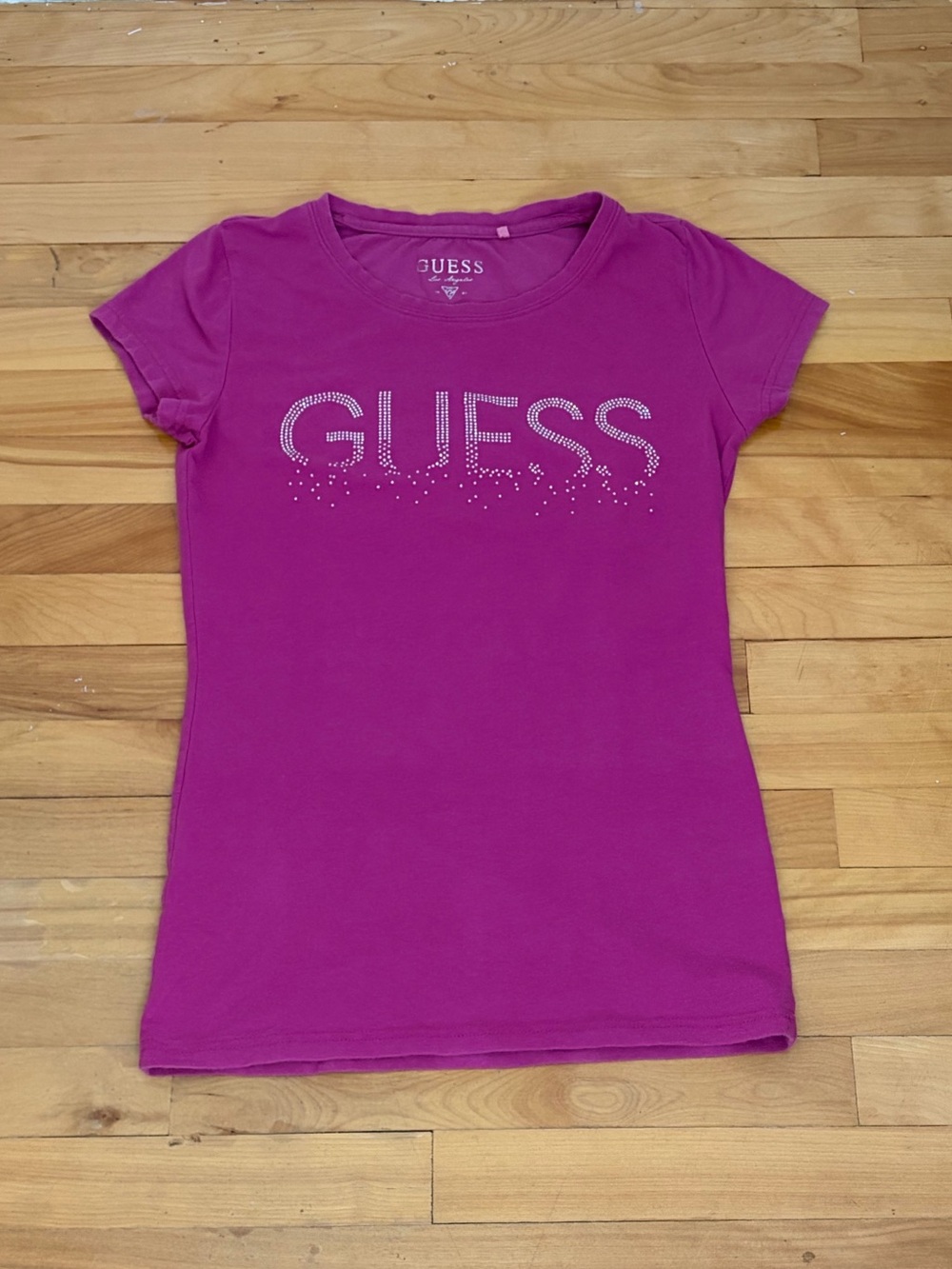 GUESS Magenta Logo Tee